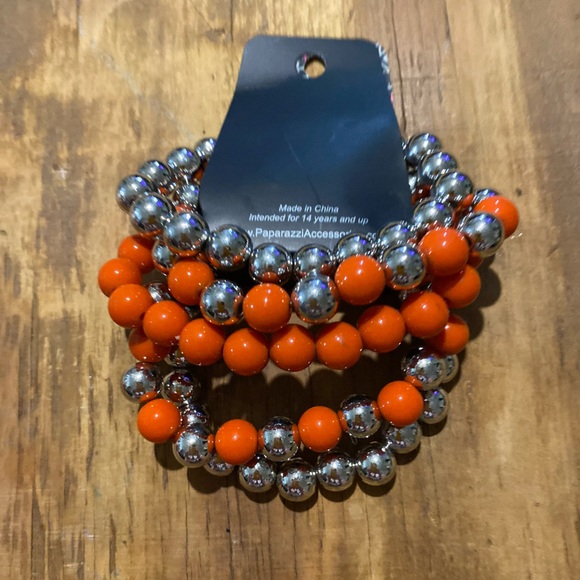 Necklace and Earring Set Statement Piece,Pop-YOU-Lar Culture-Orange Set - Picture 4 of 5